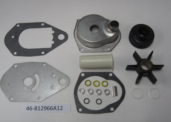Quicksilver vandpumpereparationssæt 46-812966A12 til Mercury og Mariner 30-60 hk 4-takt
