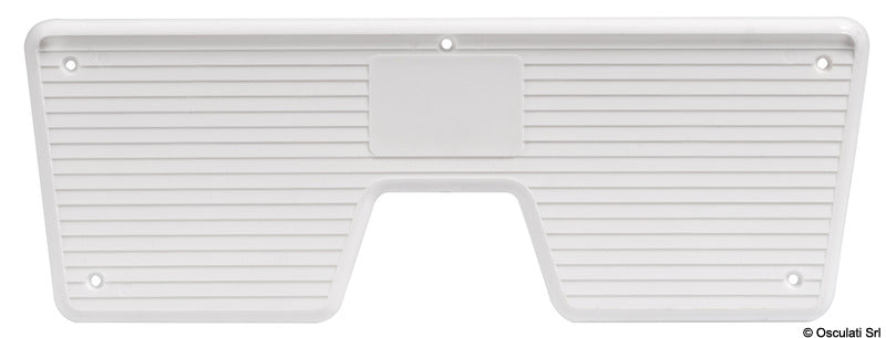 Riflet beskyttelsesplade til agterspejl i plast, indvendig, 270 × 100 mm, hvid