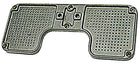 Agterspejl-beskyttelsesplade i sortlakeret anodiseret aluminium, 260 × 110 mm