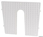 Riflet beskyttelsesplade til agterspejl i plast, hvid, 430 × 350 mm, udvendig