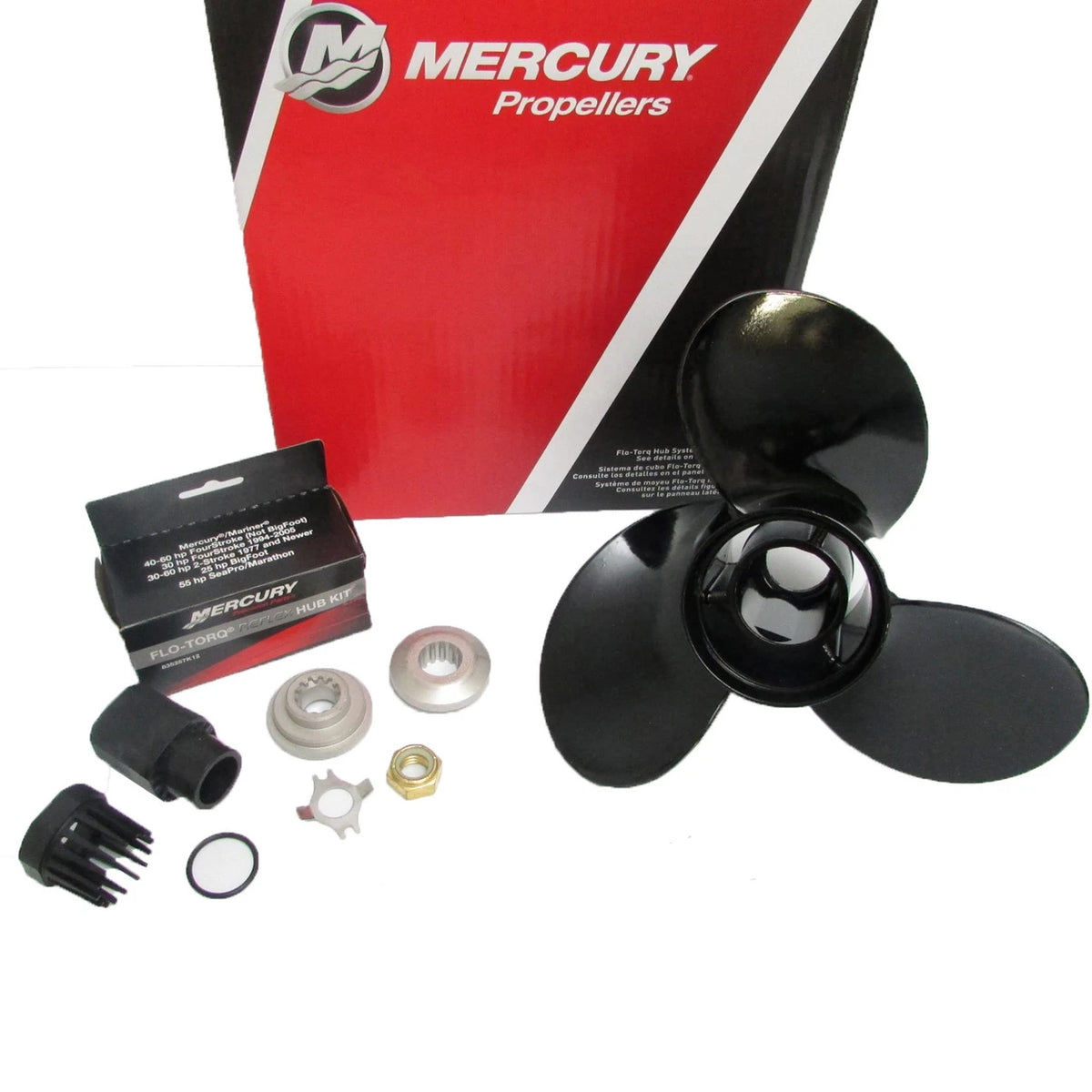 Mercury Black Max aluminiumspropel 10,75 x 12 med tre blade
