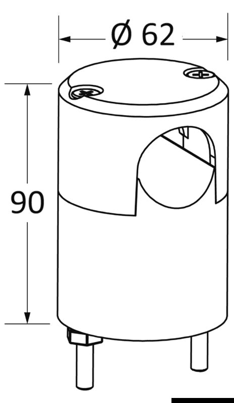 Oceansouth sidebeslag til T-Top, Ø 32 mm