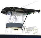 Oceansouth universel gennemsigtig spray-/regnskærm til T-top 2630 × 1050 mm – til konsol maks. 700 mm