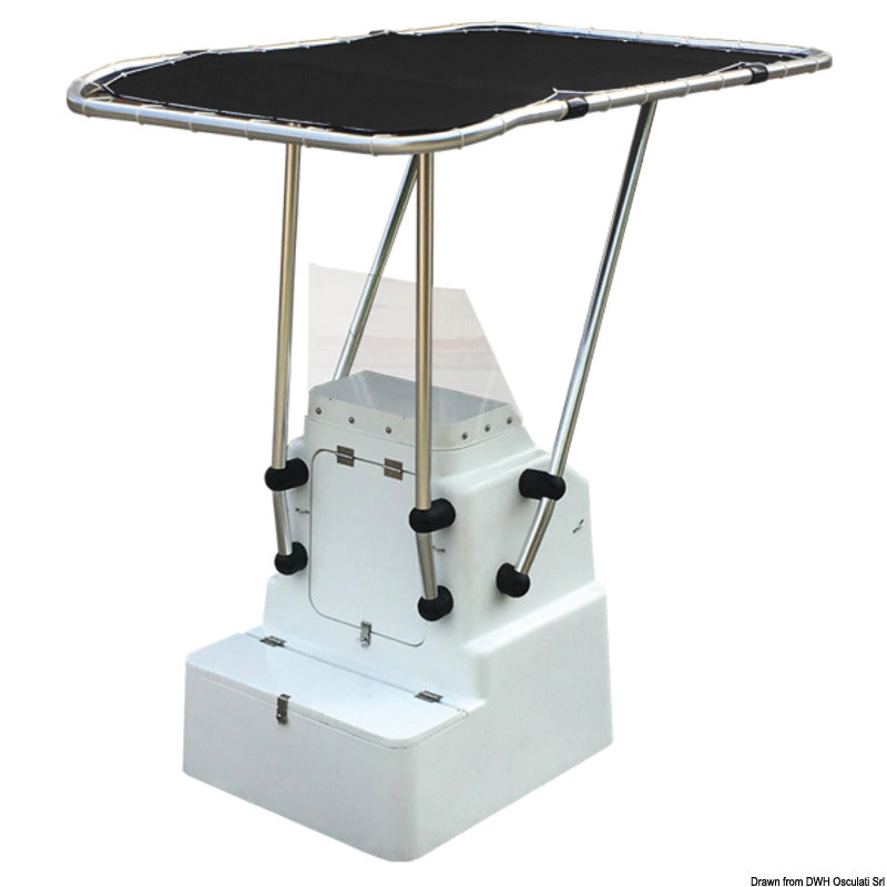 Oceansouth professionel Heavy Duty T-Top i aluminium 2000 × 1400 mm, blå