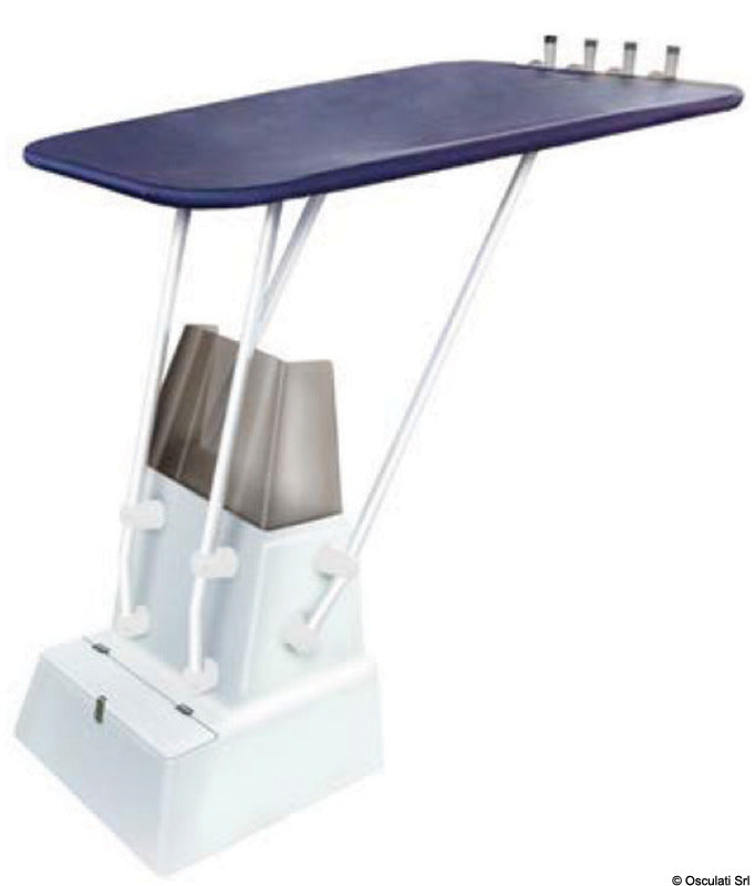 Oceansouth professionel Heavy Duty T-Top i epoxypulverlakeret aluminium – hvid ramme / blå dug