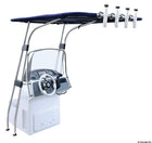 Oceansouth Signature T-Top i anodiseret aluminium 1700 × 1400 × 2010 mm, blå