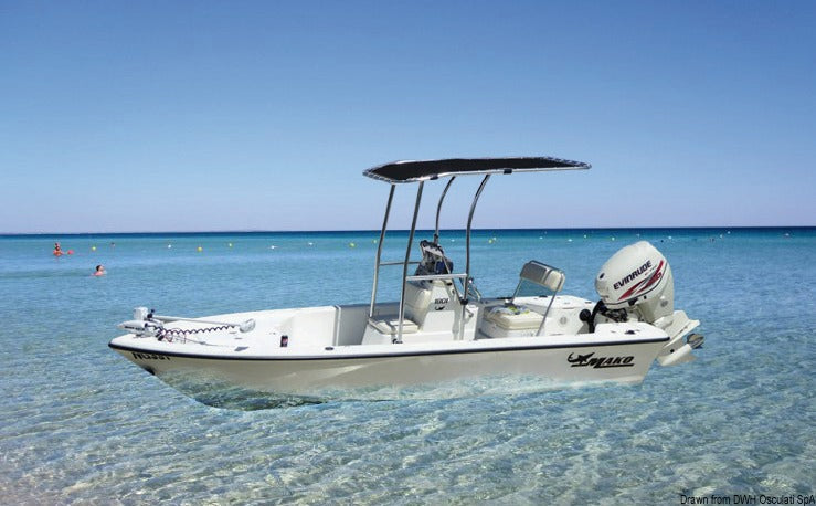 Oceansouth professionel Heavy Duty T-Top i aluminium 2000 × 1400 mm, blå