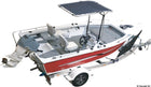 Oceansouth Seagull indtrækkelig T-top i anodiseret aluminium, 1,50 × 1,40 m, blå