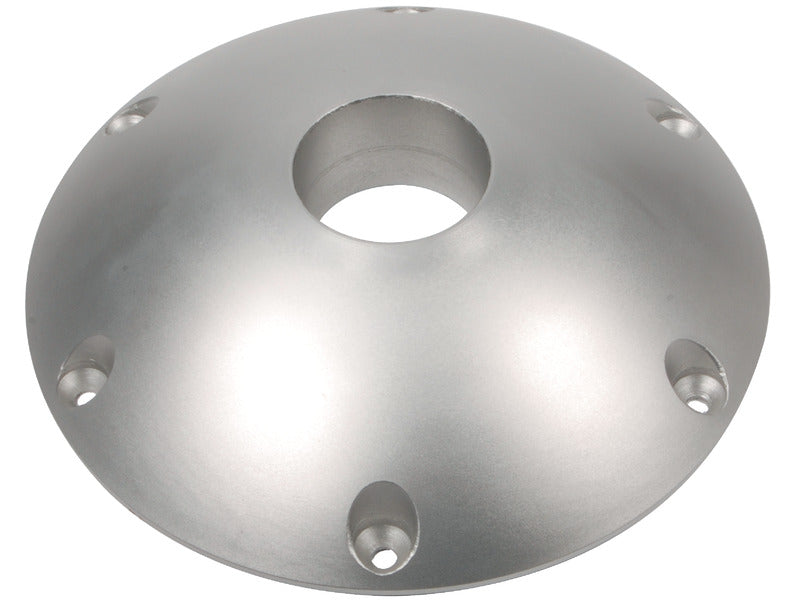 Reservebase til konisk bordben i poleret anodiseret aluminium, Ø240 mm, til Ø60 mm rør
