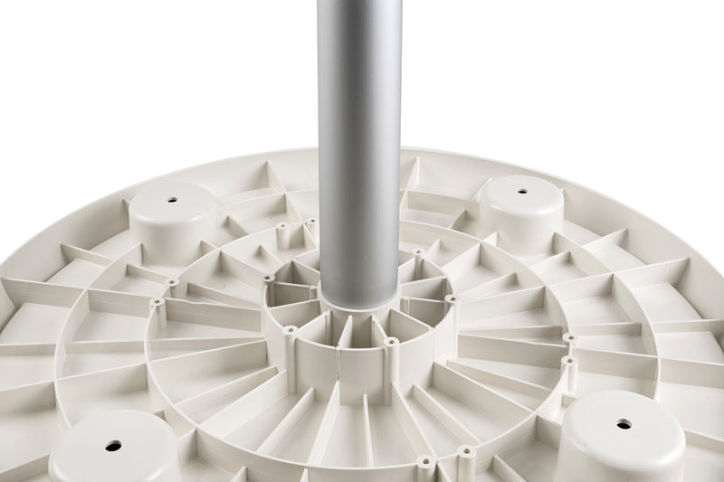 Rund bordplade i kompositmateriale, hvid, Ø 610 mm