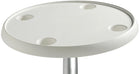 Rund bordplade i kompositmateriale, hvid, Ø 610 mm