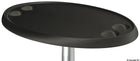 Bord i kompositmateriale, ovalt, sort, 762 × 457 mm