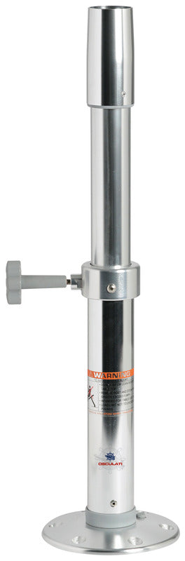 Thread Lock Large teleskopisk bordben i anodiseret aluminium 450–700 mm
