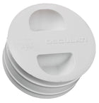 Hvid plastprop til gulvhul i bordbensbase 48.418.21