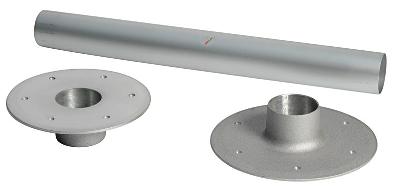Heavy Duty bordstativ i anodiseret aluminium, Ø 80 mm, højde 650 mm