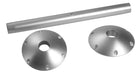 Bordben i anodiseret aluminium med udvendige baser, 700 mm