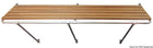Badeplatform til agtermontering i AISI 316 og Iroko, 230 × 55 cm