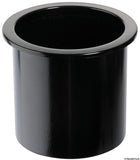 Indbygningskopholder i ABS, sort