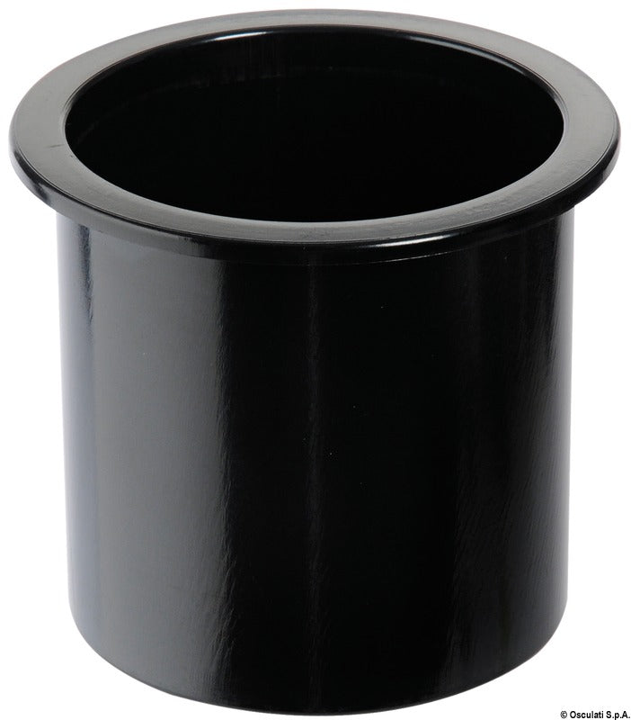 Indbygningskopholder i ABS, sort