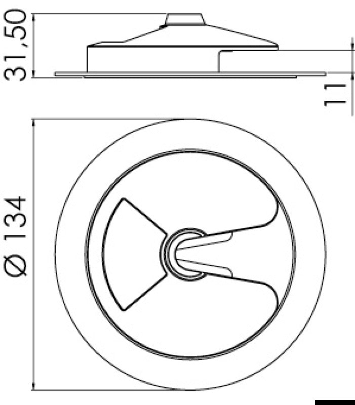 Douglas Marine SeaSip vinglasholder i rustfrit stål – bronze