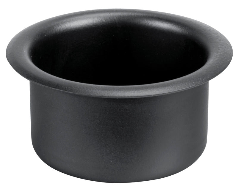 Indbygget glas- og dåseholder i AISI 316 rustfrit stål – sort