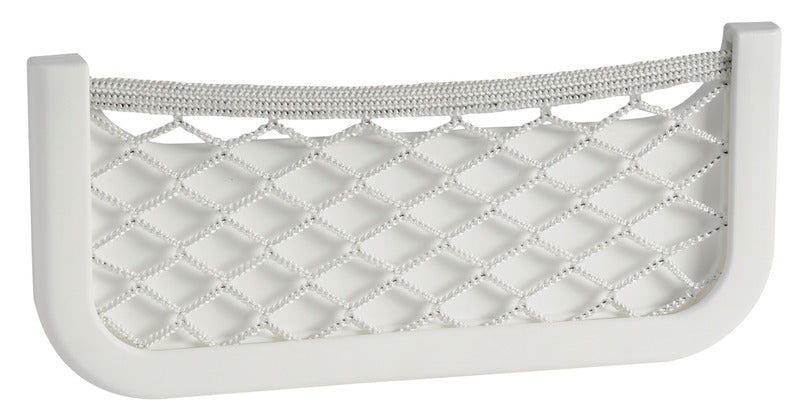 Elastisk opbevaringsnet med ABS-ramme, hvid, 360 x 160 x 12 mm