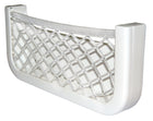 Hvidt opbevaringsnet med ABS-ramme, 360 × 160 × 30 mm