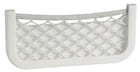 Opbevaringslomme med elastisk net og ABS-ramme, hvid, 250 × 115 × 10 mm