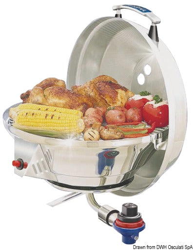 Rund marinegrill MAGMA Marine Kettle med gasblus, Ø 381 mm