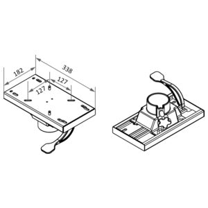 Aluminium roterende slæde Osculati