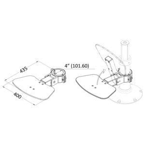 Osculati maxi sammenklappeligt fodstøttebræt