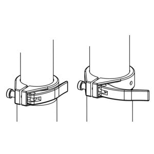 Osculati sort bordstativ Heavy Duty 305x305 mm