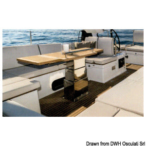 Noval SQUARE elektrisk søjle 2-/3-trins 12V 15 mm/sec