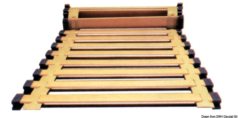 BEDFLEX fleksibel dobbelt lamelbund 160 x 200 cm, 10 mm