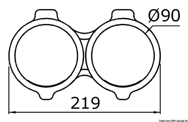 Swing-Out udklappelig glas-, kop- og dåseholder – 2/4 pladser