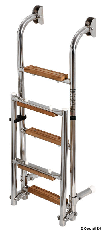 Stige 5 trin AISI316 + Iroko Osculati