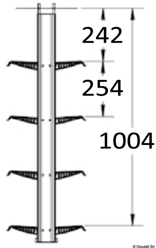 Integreret platformstige 4 trin Attwood
