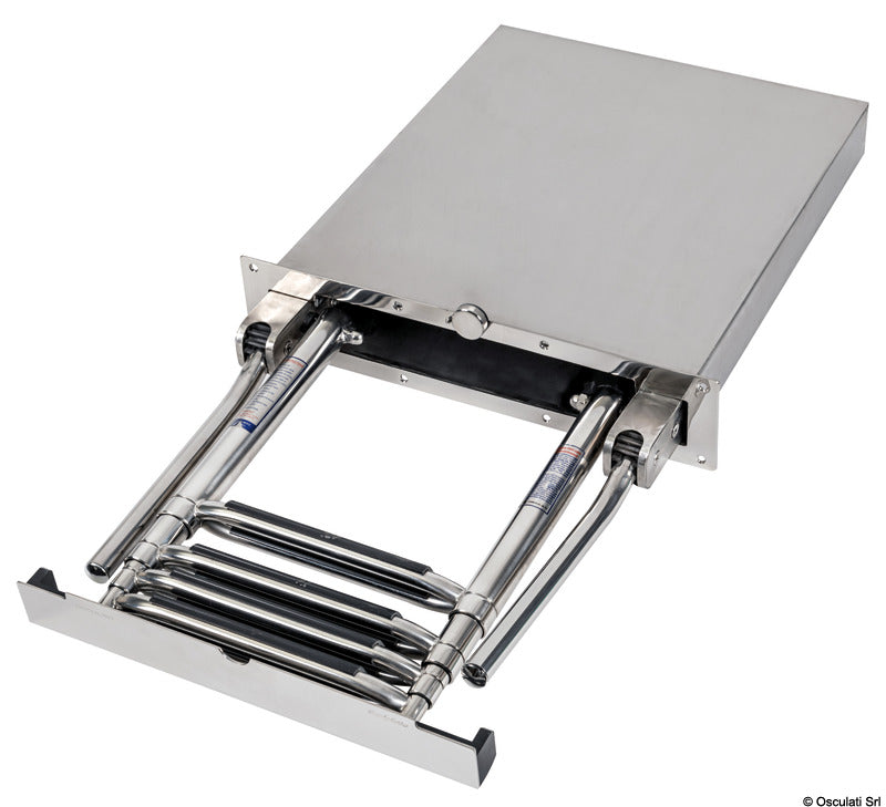 Douglas marine indbygget teleskopstige AISI316, 4 trin