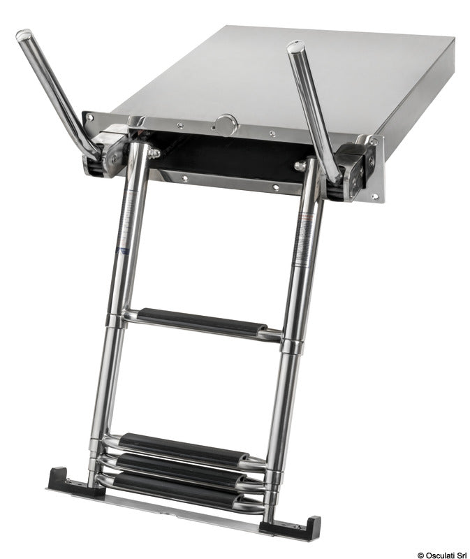 Douglas marine indbygget teleskopstige AISI316, 4 trin