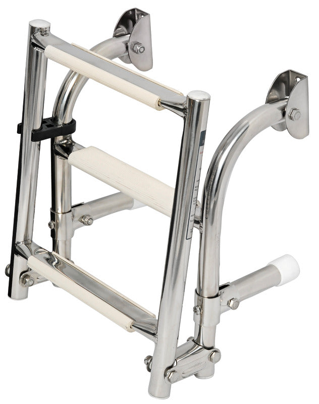 Foldbar badestige til agterspejl i AISI 316 rustfrit stål, standard, 5 trin