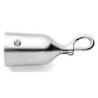 Railing end bracket with hook Matt Chrome