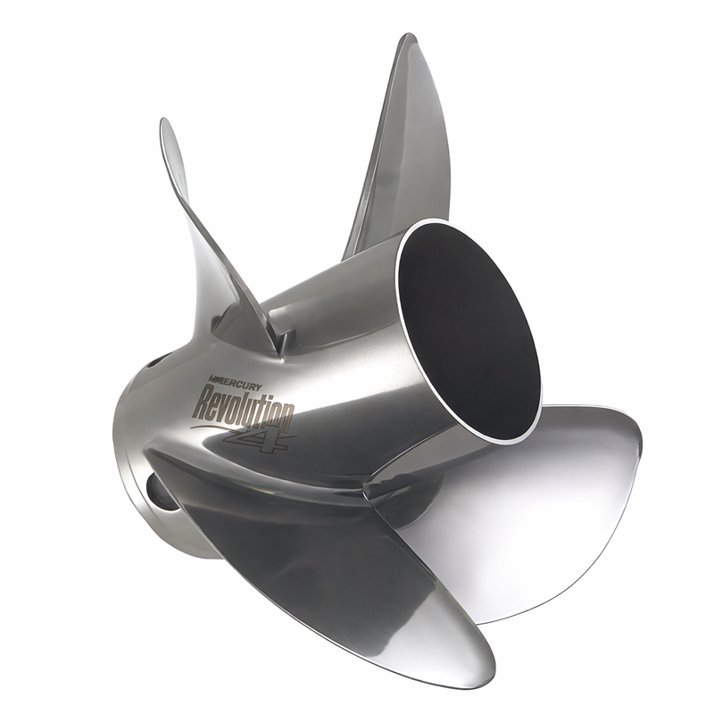 Mercury Revolution 4 propel 14,6 x 17 RH i rustfrit stål