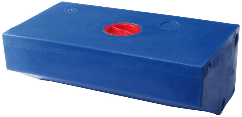 Sortvandstank i stiv polyethylen med skrogtilpasset affasning, 75 l, 800 × 430 × 290 mm
