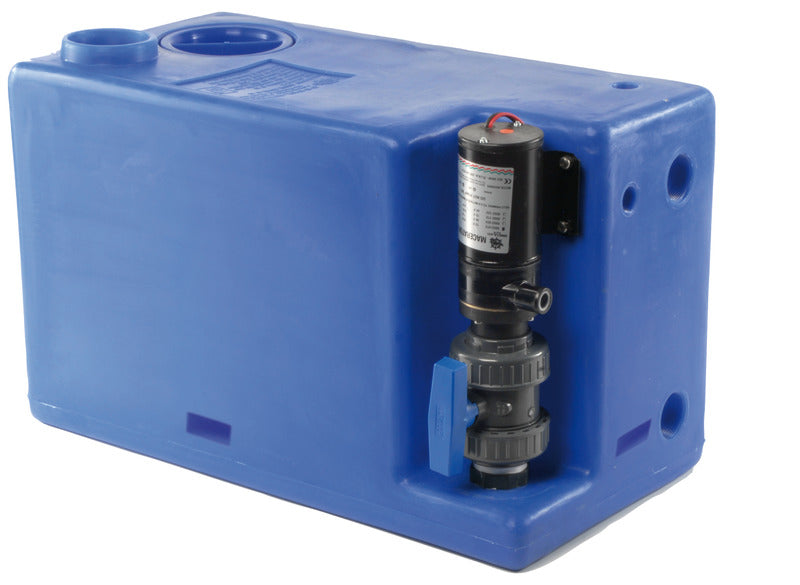 Septiktank med integreret maceratorpumpe, 72 l, 12 V