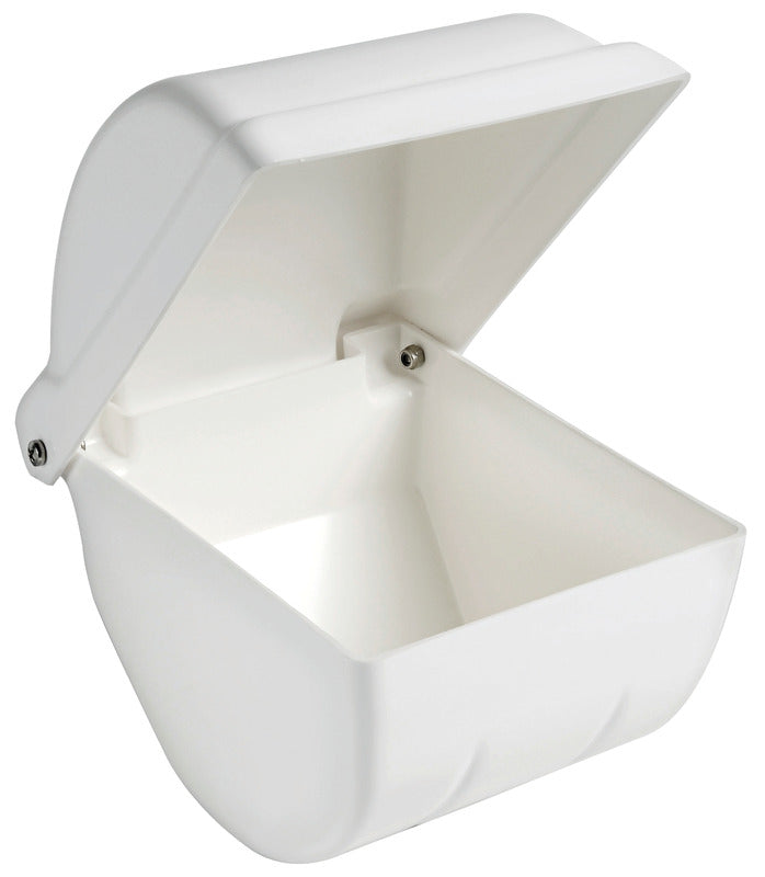 Vandtæt toiletrulleholder i hvid ABS