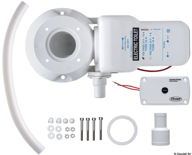 Konverteringssæt fra manuelt til elektrisk marinetoilet, Classic, 12 V