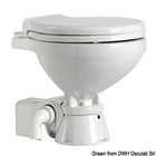 SILENT Space Saver elektrisk marinetoilet med lav skål, 12 V