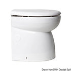 Luxury indkapslet elektrisk marintoilet med høj porcelænsskål, 12 V