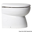 SILENT Elegant lavt elektrisk marine-WC med lige bagkant, 24 V