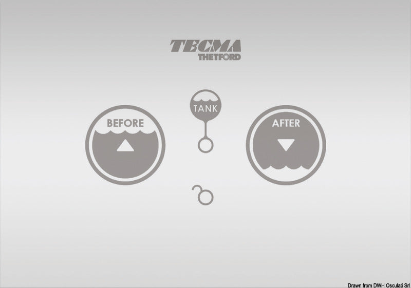 Tecma Touch SFT multifunktionskontrolpanel til elektriske toiletter G1/G2